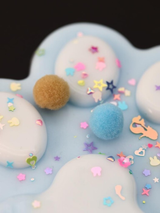 Мялка - антистресс «Игривая Таба ЛАПКА», голубая, 13 х 14 см 