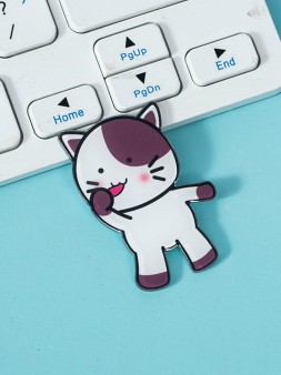 Значок акриловый iLikeGift "Аккуратный кот"