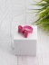 Кольцо акриловое GIRLY "Bow", fuchsia (d=1,8 см) 