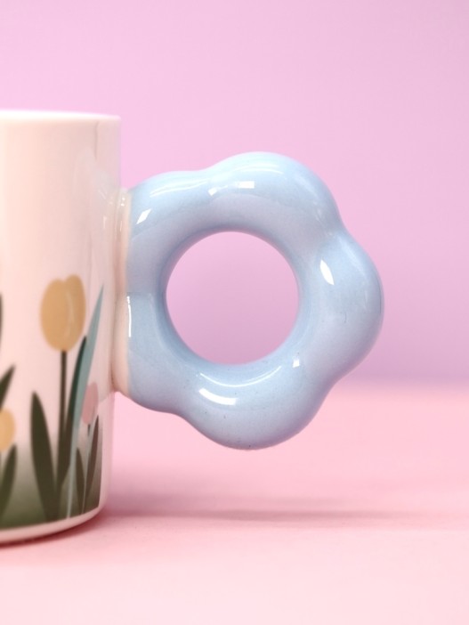 Кружка «Flower meadows», blue 