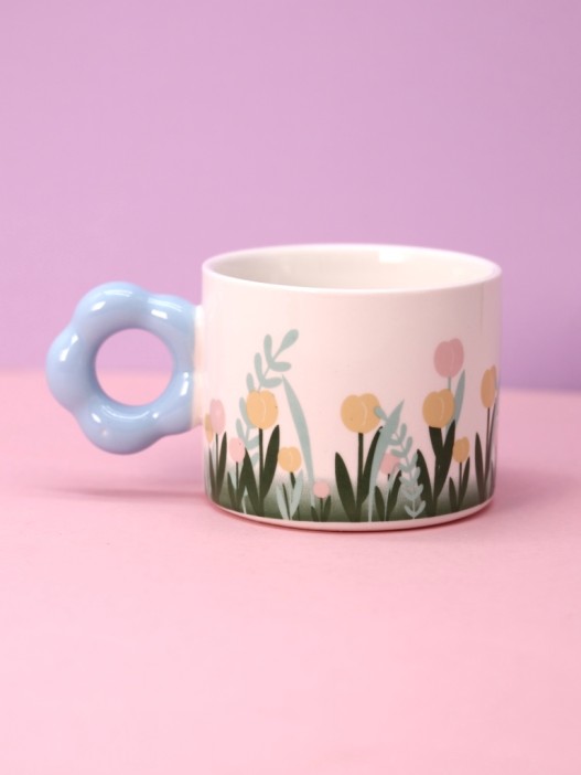 Кружка «Flower meadows», blue 
