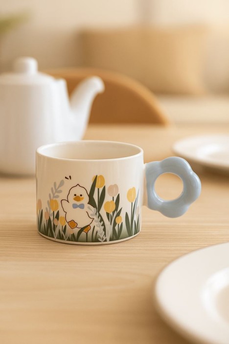 Кружка «Flower meadows», blue 