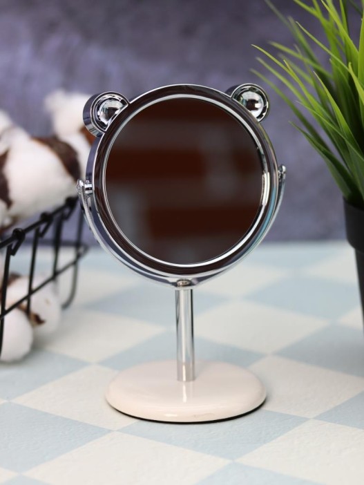 Зеркало настольное на ножке &quot;Happy dog&quot;, жёлтое (10,5*18 см) 