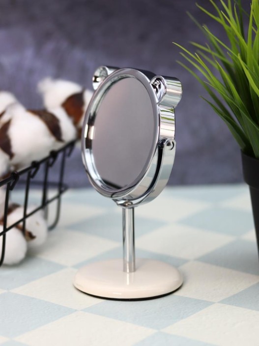 Зеркало настольное на ножке &quot;Happy dog&quot;, жёлтое (10,5*18 см) 