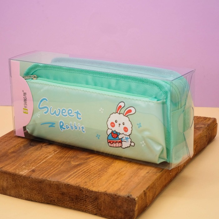 Пенал "Sweet rabbit", green 