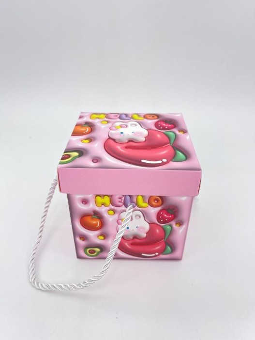 Набор подарочных самосборных коробок 12 шт. &quot;Bright drawings&quot;, mix (9.8*9.8*10) 