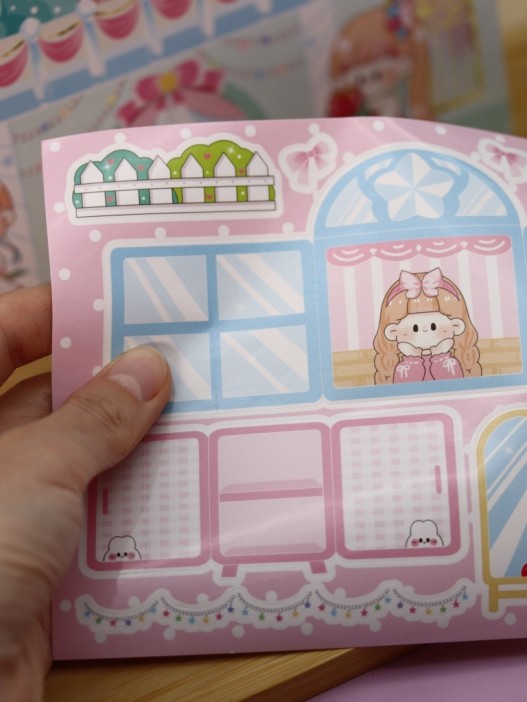 Наклейки &quot;Собери наряды для принцессы&quot;, зелёный (21,5*21,5 см) 