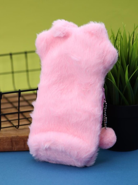 Пенал плюшевый "Pink paw", pink (20*12,5 см) 