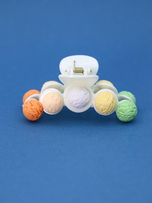 Заколка-краб GIRLY "Sweets", yellow 