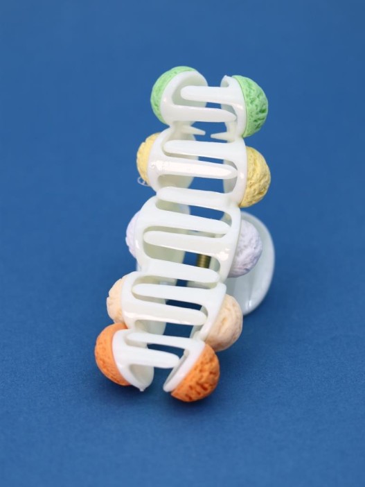 Заколка-краб GIRLY "Sweets", yellow 