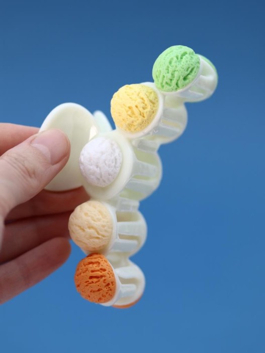 Заколка-краб GIRLY "Sweets", yellow 