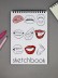 Скетчбук &quot;Lips&quot; 14х20 см,  плотность 100 гр 