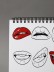 Скетчбук &quot;Lips&quot; 14х20 см,  плотность 100 гр 