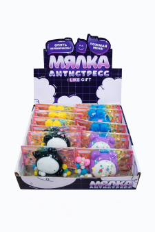 Мялка-антистресс "Мягкая попа", шоу-бокс 12 шт.