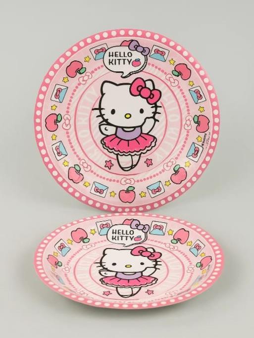 Набор бумажных тарелок 6 шт. &quot;Hello Kitty&quot; (d=180 мм) 