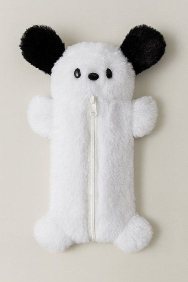 Пенал плюшевый ПО-ПЛАНУ. "Fluffy puppy", white