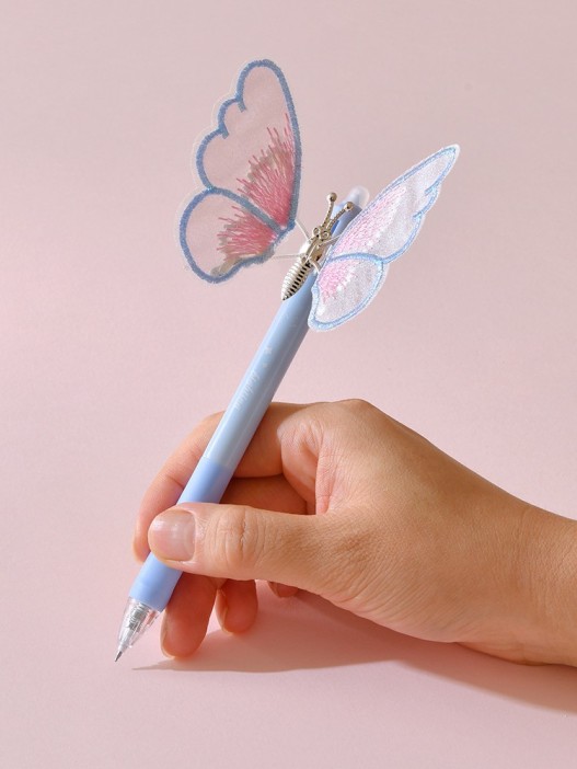 Ручка пиши-стирай "Cute butterfly", blue 