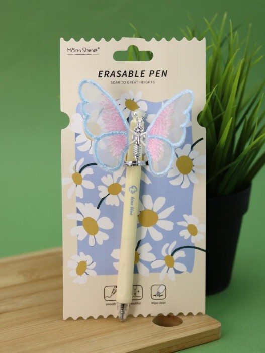 Ручка пиши-стирай "Cute butterfly", blue 