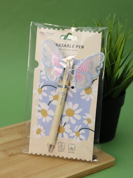 Ручка пиши-стирай "Cute butterfly", blue 
