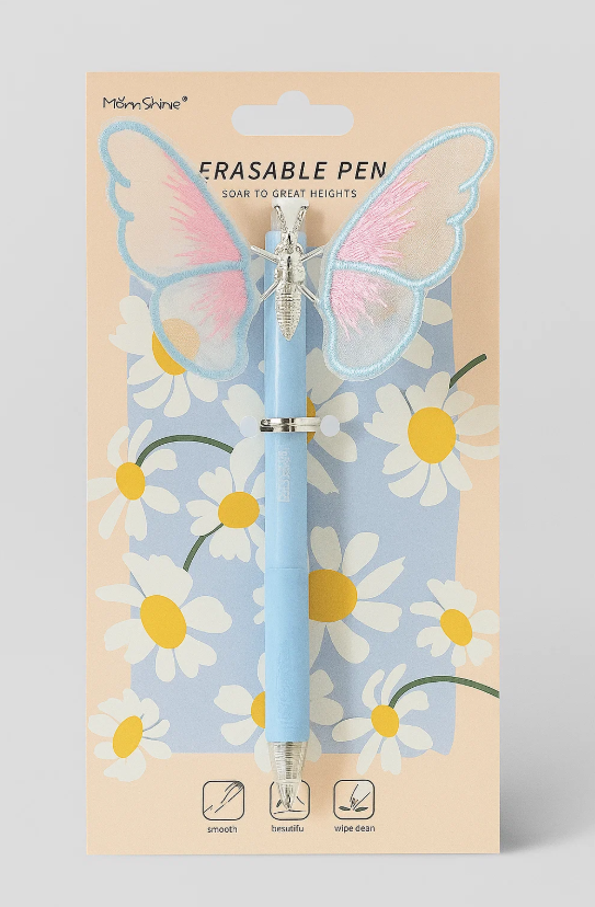 Ручка пиши-стирай "Cute butterfly", blue