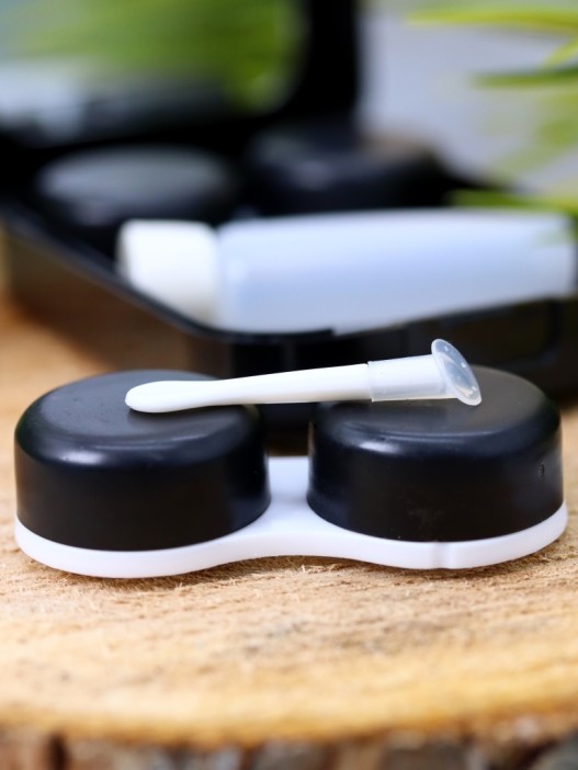 Контейнер для линз «Beautiful flowers», white 