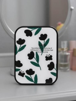 Контейнер для линз «Beautiful flowers», white