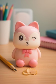 Точилка для карандашей механическая "Baby fox", pink