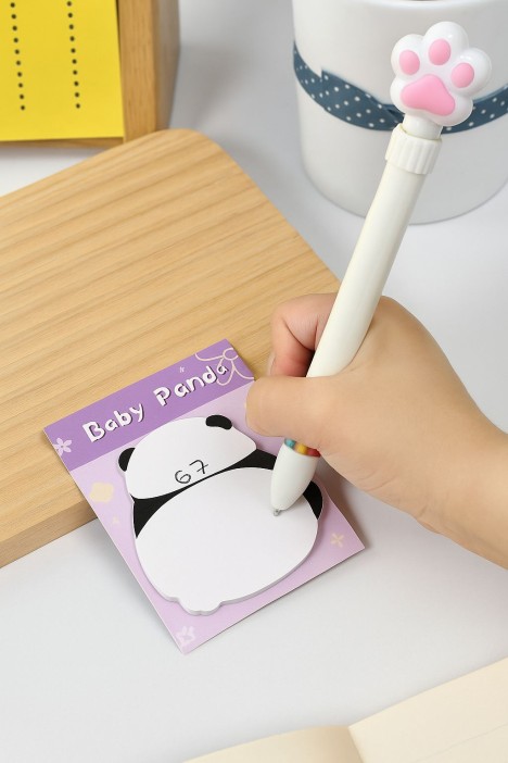 Блок стикер для записей &quot;Chubby panda&quot;, purple 
