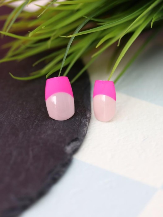 Накладные ногти GIRLY «Pink French», 12 шт., с клеевыми пластинами 