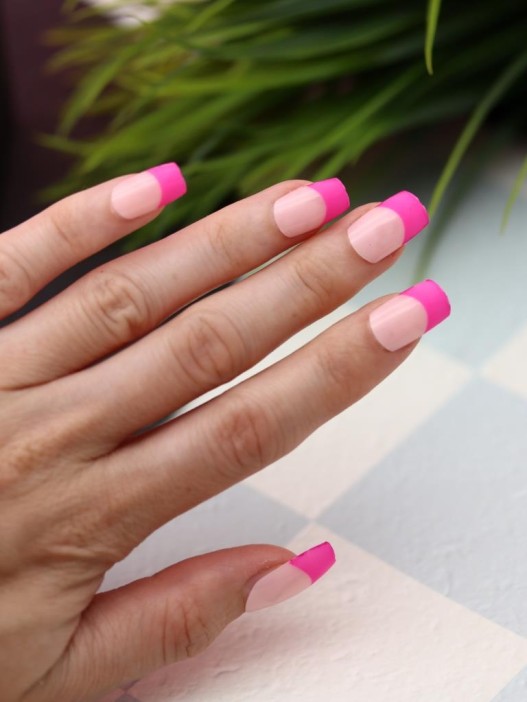 Накладные ногти GIRLY «Pink French», 12 шт., с клеевыми пластинами 