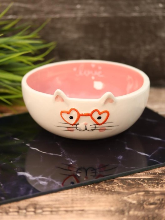 Тарелка керамическая «Happy cat», 14х6,6 см 