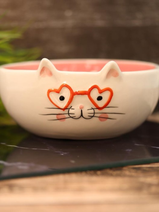 Тарелка керамическая «Happy cat», 14х6,6 см 