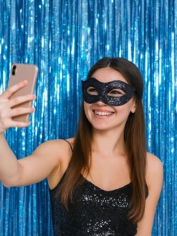 Праздничный занавес, дождик для фотозоны "Starry sky", (100*200 см)