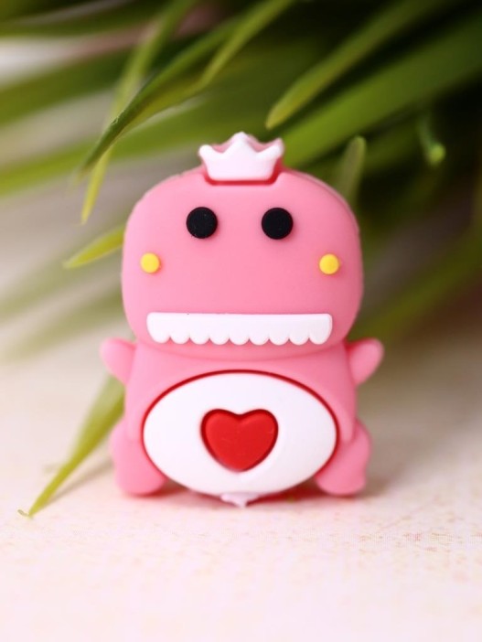 Защитная насадка для провода &quot;Love dino&quot;, pink 