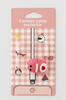 Защитная насадка для провода "Love dino", pink