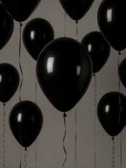 Набор воздушных шаров 8 шт. "Monochrome magic", black (30 см)