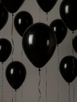 Набор воздушных шаров 8 шт. "Monochrome magic", black (30 см)