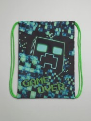 Мешок для обуви "Game over", полиэстер 210 ден (370*470 мм)