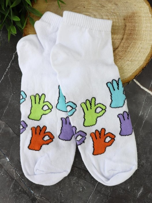 Носки женские "OK!", р. 35-40, белый 