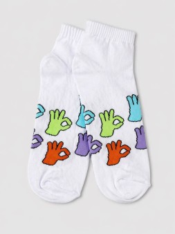 Носки женские "Хорошо!", р. 35-40, белые