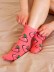 Носки женские iLikeGift "Персики", р. 35-40