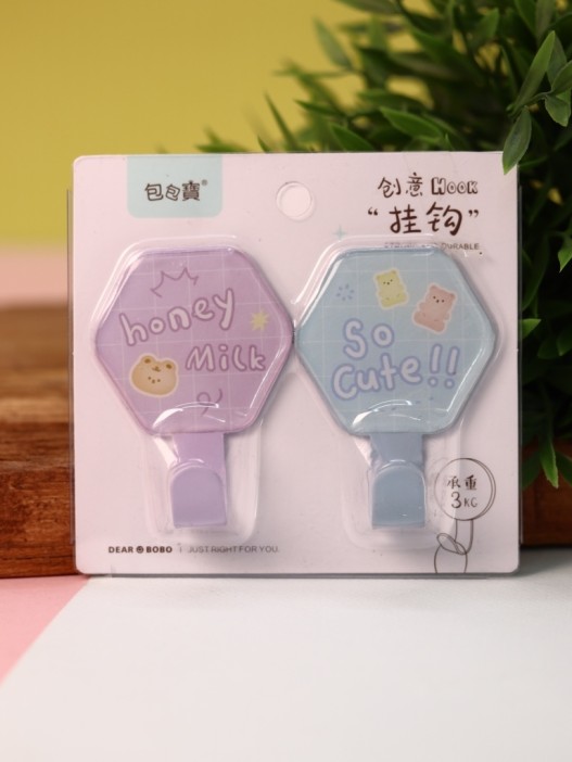 Крючок на липучке «Mood» 2шт, mix color 