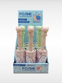 Ролик для чистки одежды &quot;Volumetric bear&quot;, 10 см*60 листов, шоу-бокс iLikeGift 12 шт.