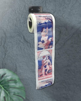 Сувенирная туалетная бумага "Позы любви", двухслойная, 25 м (10х9,5 см)