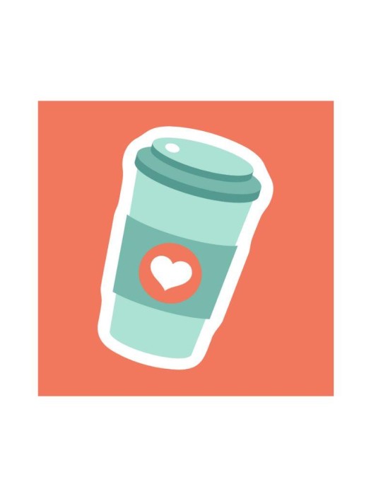 Значок ECO из дерева &quot;Coffee&quot; 