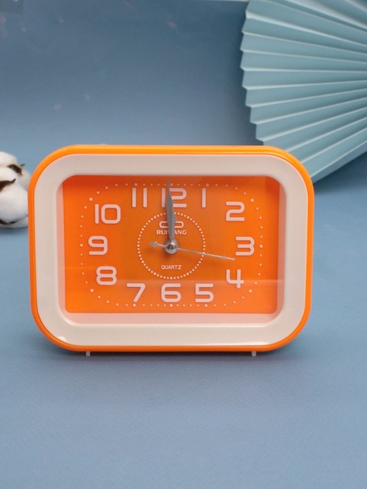 Часы-будильник «Bright rectangle», orange 
