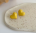 Серьги-клипсы GIRLY "Hearts", yellow