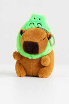 Плюшевый брелок "Capy froggy love", 14*8 см