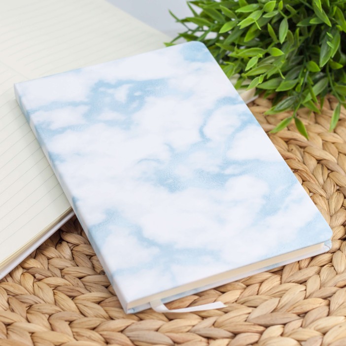 Блокнот (A5) &quot;Shape cloud&quot;, white (14.5*21) 