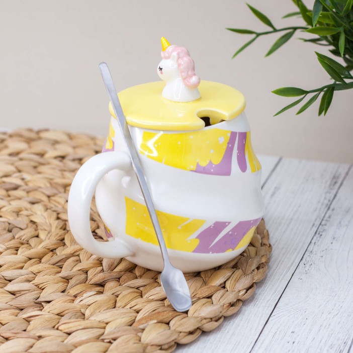 Кружка "Cream unicorn", yellow (430 ml) 